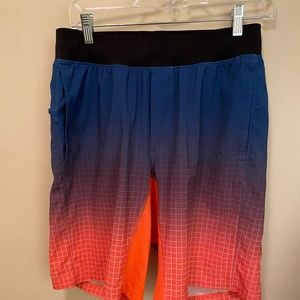 lululemon unlined workout shorts Men's size M